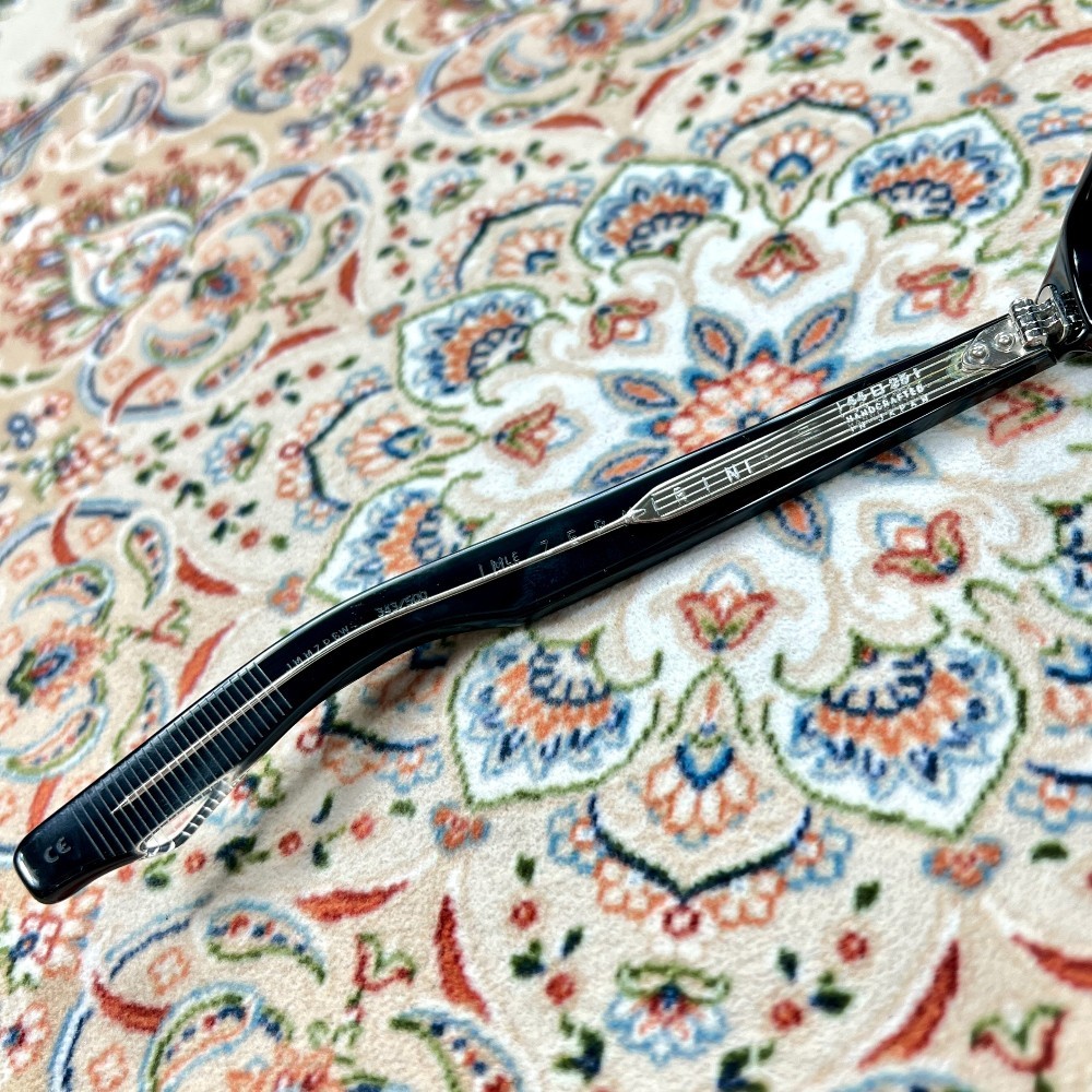 [A+, Size 44mm] Jacques Marie Mage Zephirin Titan Silver Sunglasses Black