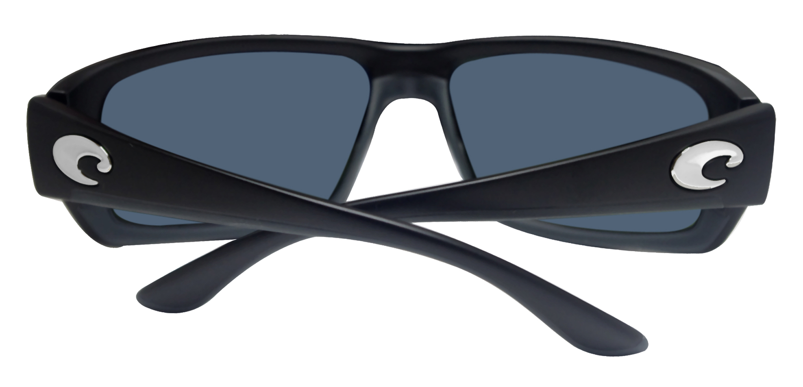 Costa Del Mar fantail matte black frame blue mirror polarized plastic lens