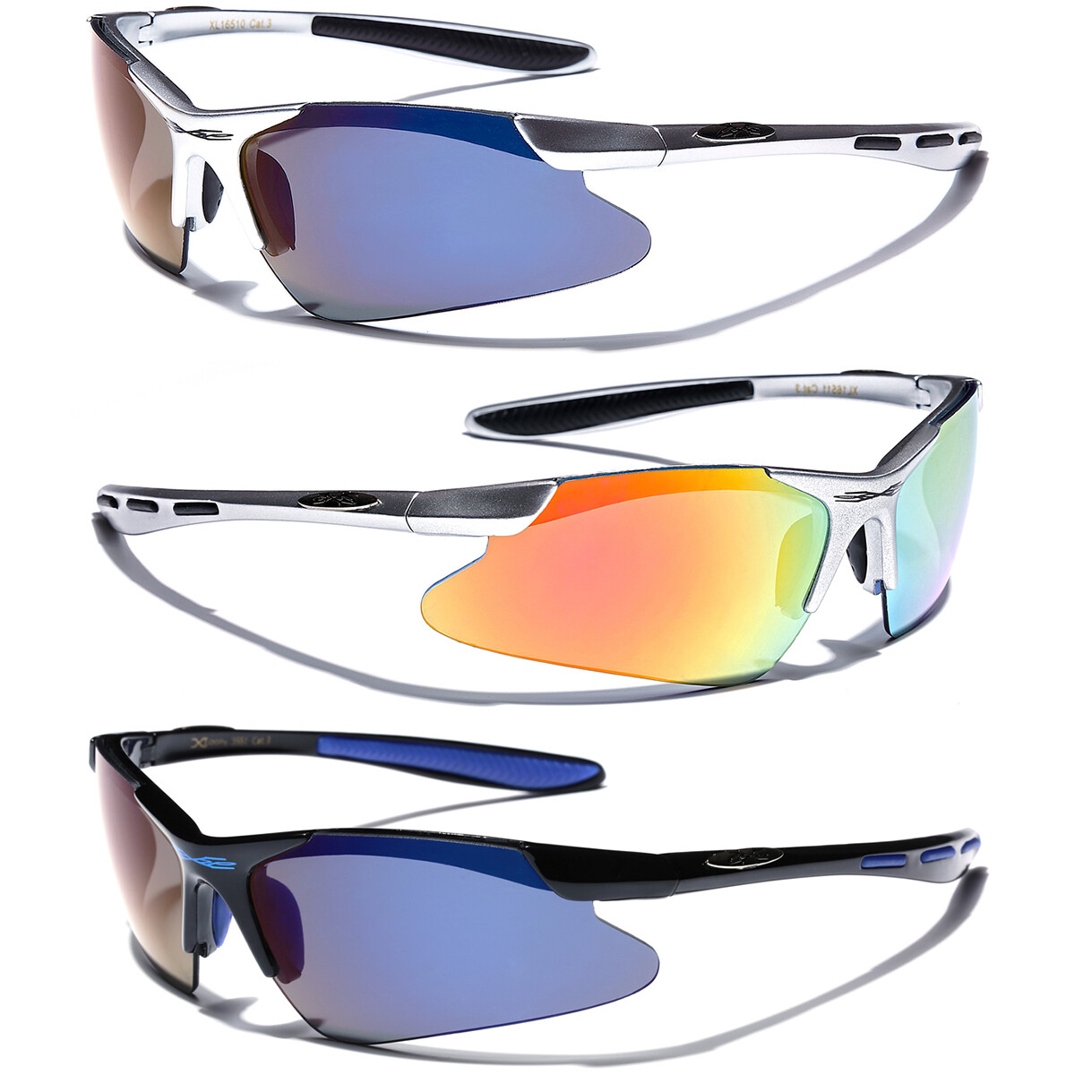 X-Loop Wrap Around Mens Womens Sport Ski Snow Board Cycling Golf Sunglasses New