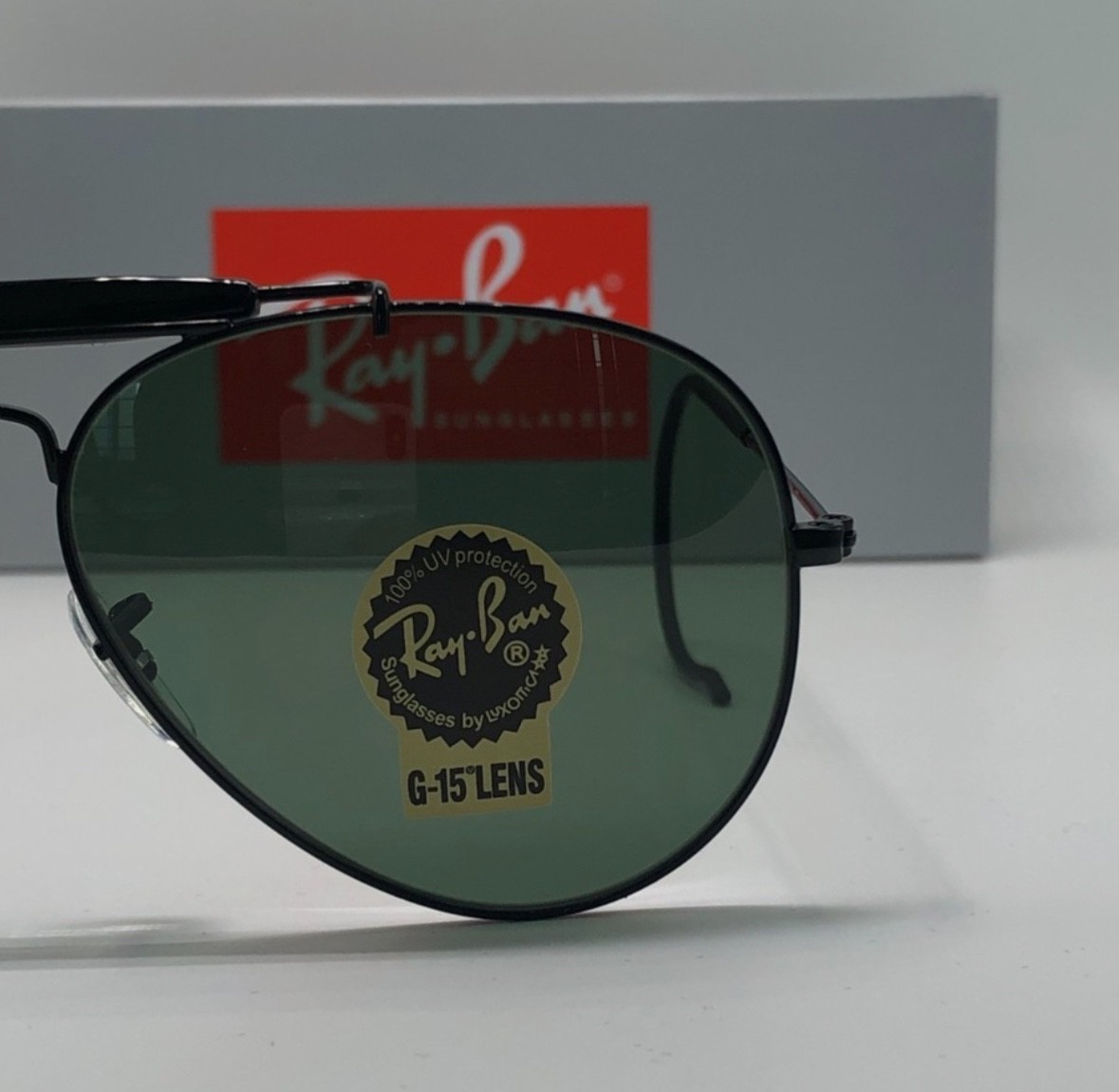New Ray-Ban RB3030 Outdoorsman L9500 58-14-160 Green G-15 Lens 58mm Sunglasses