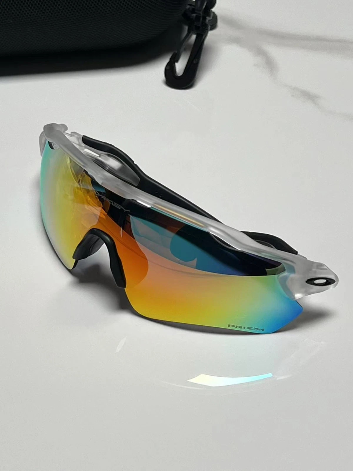 NEW OO9208 Oakley Radar EV Patn Sunglasses Transparent Frame Polarization Lenses