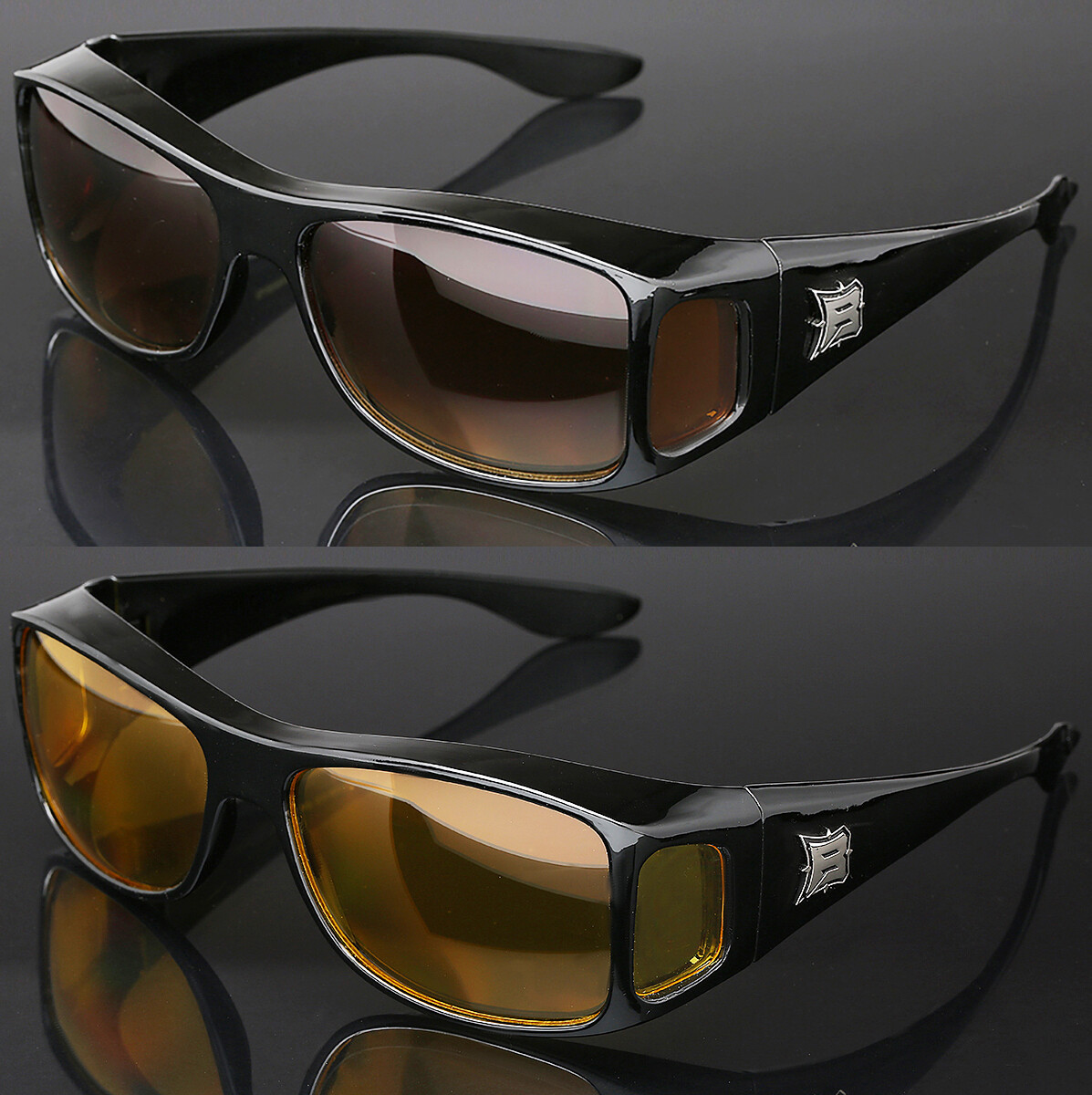 Fit Over Sunglasses with Side Shield Cover Over Prescription EyeGlasses