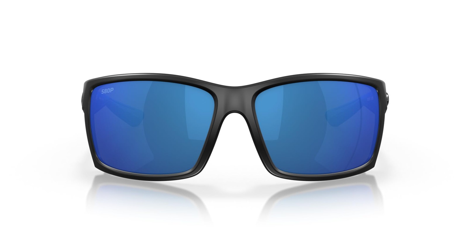 Costa Del Mar Sunglasses for Men – Reefton Mens 64, Blackout/Blue Mirror 580p