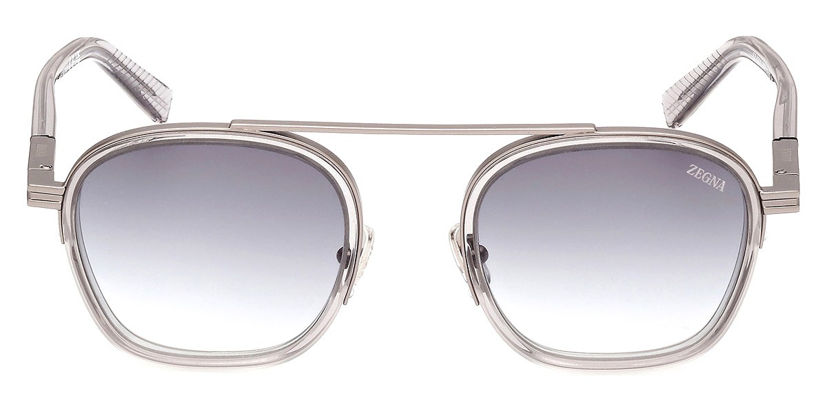 Ermenegildo Zegna EZ0231 Sunglasses Men Shiny Gray 51mm New 100% Authentic