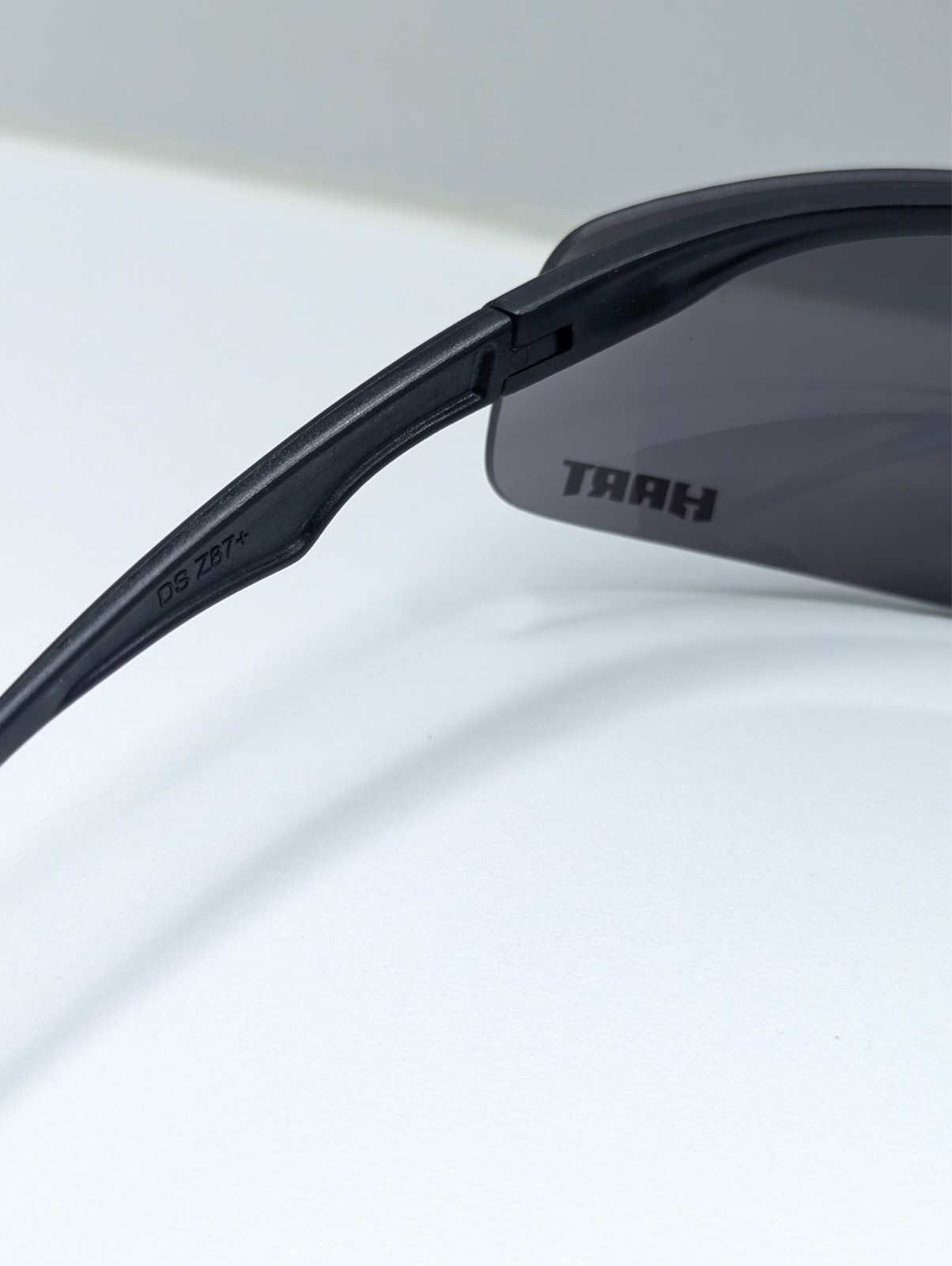 Hart Safety GlassesEN166 Z87+ Anti-Fog UV Dark Gray Lens Black Wrap Sunglasses