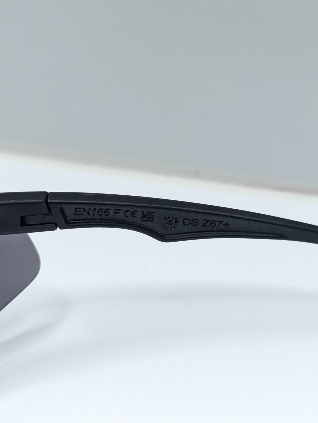Hart Safety GlassesEN166 Z87+ Anti-Fog UV Dark Gray Lens Black Wrap Sunglasses