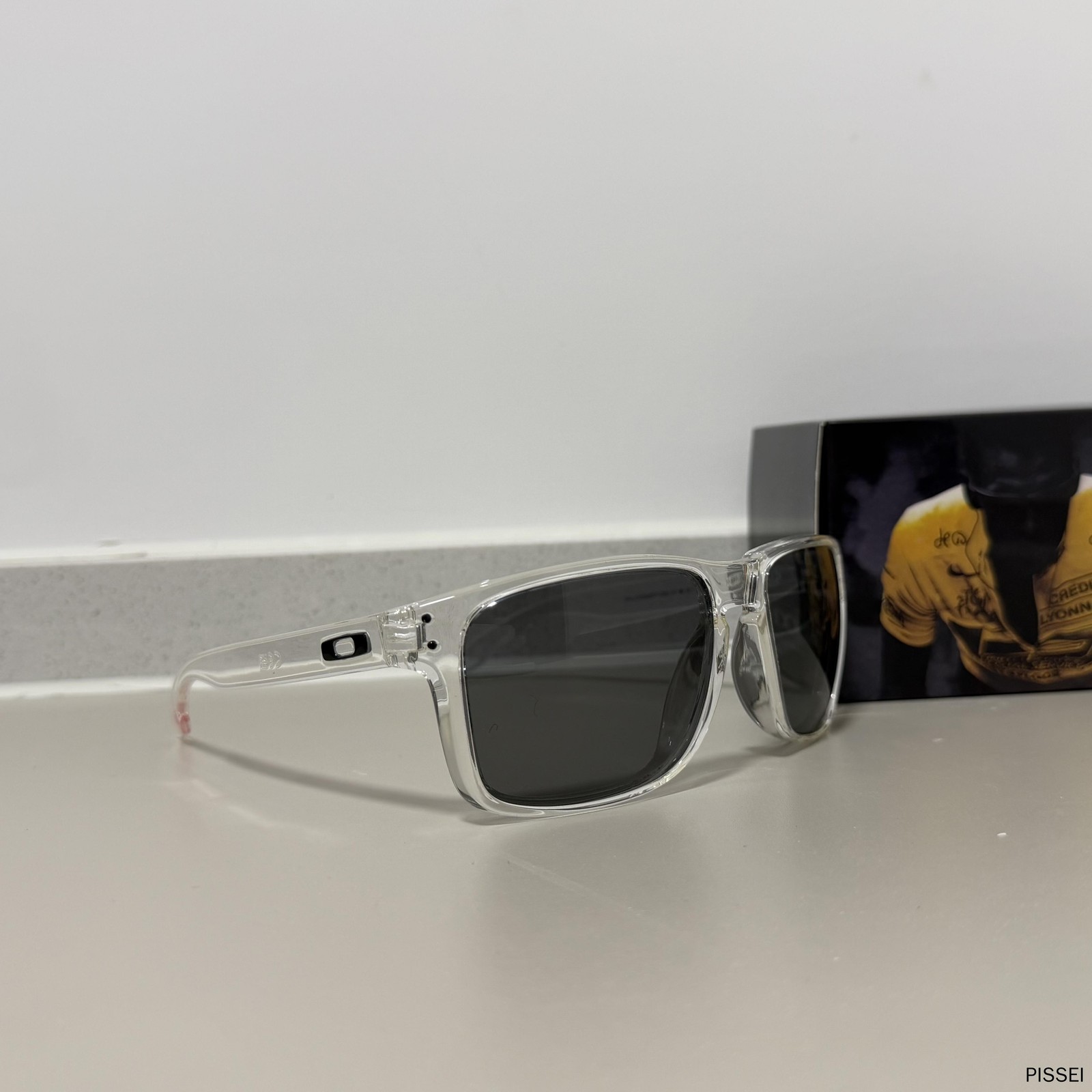 Oakley HOLBROOK PRIZM Black Lens Sunglasses XXL OO9487 Clear FrameIN BOX
