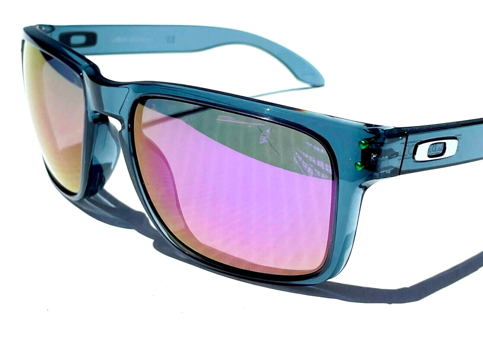 NEW Oakley HOLBROOK XL Grey Smoke w POLARIZED Galaxy Violet Lens Sunglass 9417