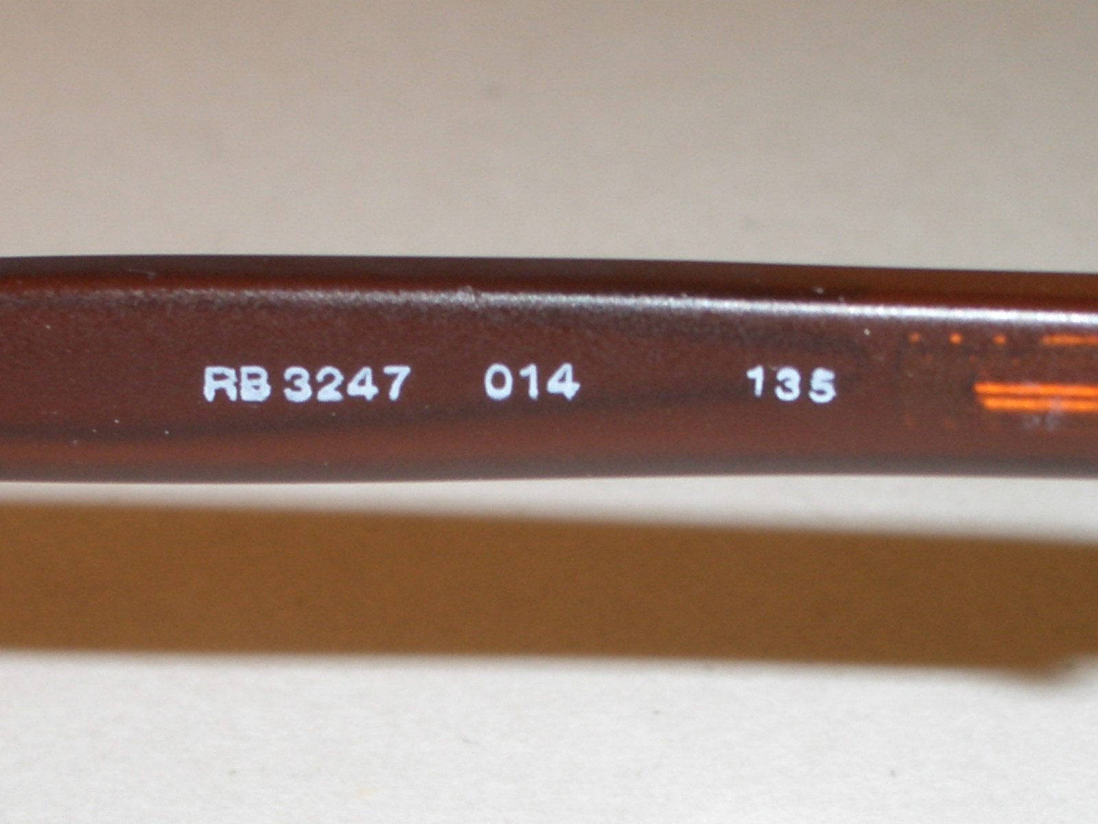 RAY BAN RB3247 59[]17mm BROWNISH CHROME G15 UV GLASS LENS SUNGLASSES w/CASE
