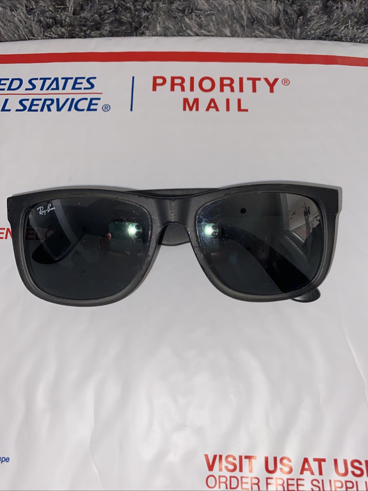 Ray-Ban RB4165 852/88 Matte Gray Sunglasses Frame Square Justin 54-16-N Italy
