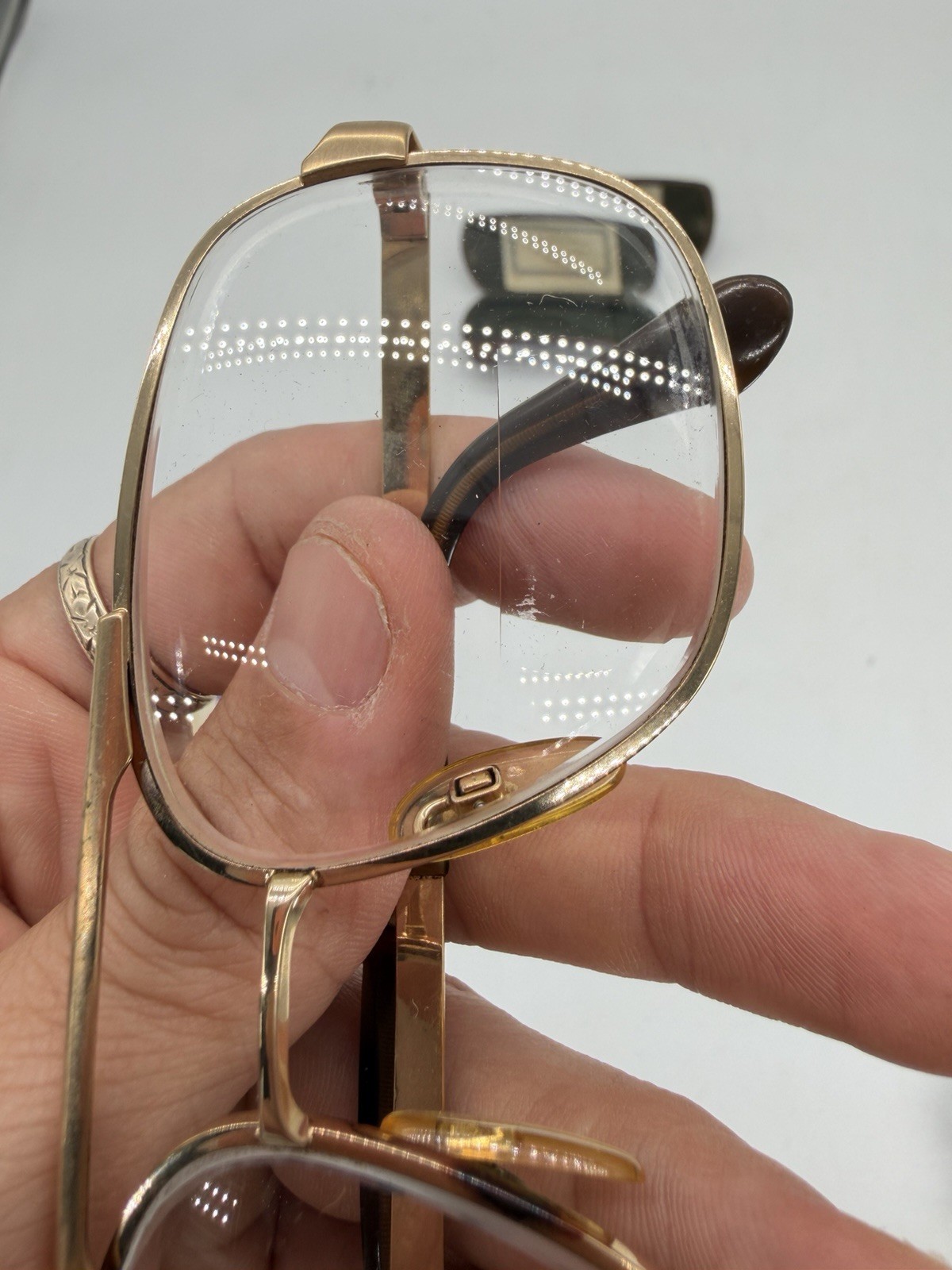 Vintage 1980s Rodenstock Manuel Gold Frame Aviator Eye Glasses 140 – 16mm RARE
