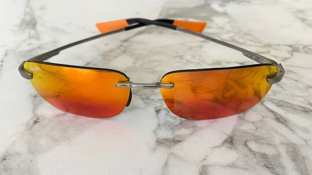Maui Jim Sunglasses MJ624-17 Lanakila 59-15-140 Polarized Orange Mirror Light Ru