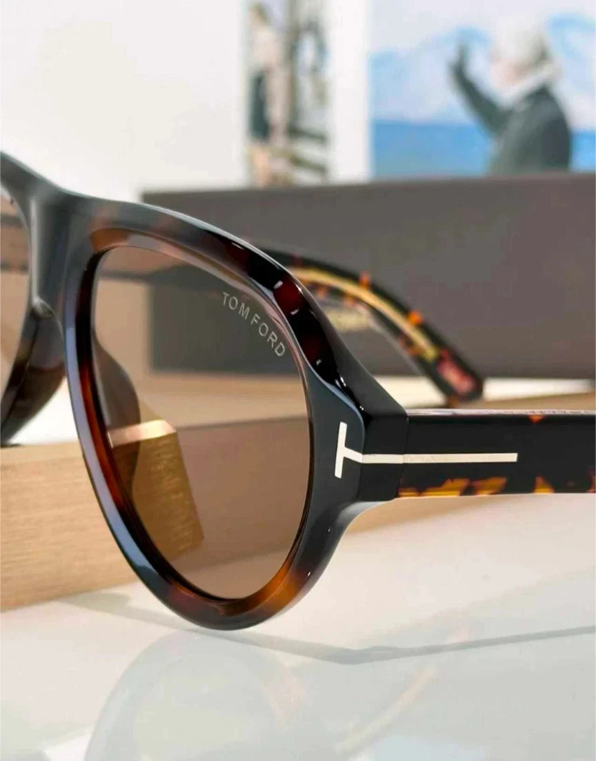 Tom Ford Icon Collection Sunglasses FT1225 Dark Havana/Brown 59-16-145mm