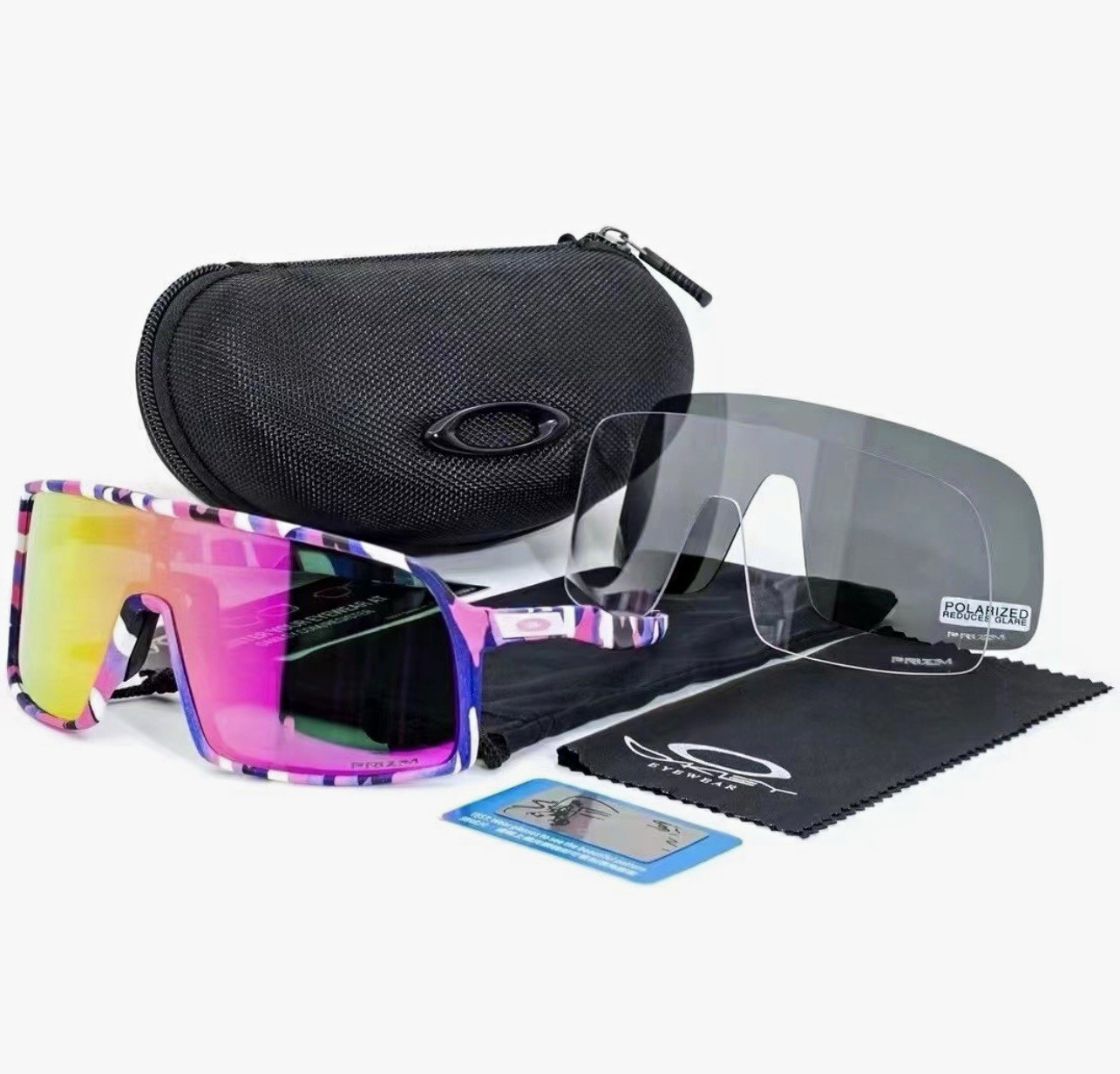 Oakley Sutro Shield Sunglasses Prizm Polarized Mirrored Camo UV400 OO9406