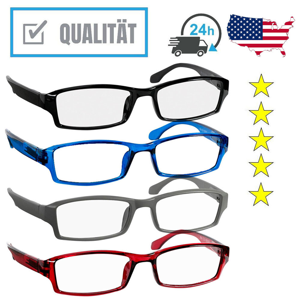 4PCS Best Anti-Blue Light Reading Glasses Women Men 1.0 1.5 2.0 2.5 3.0 3.5 4.0