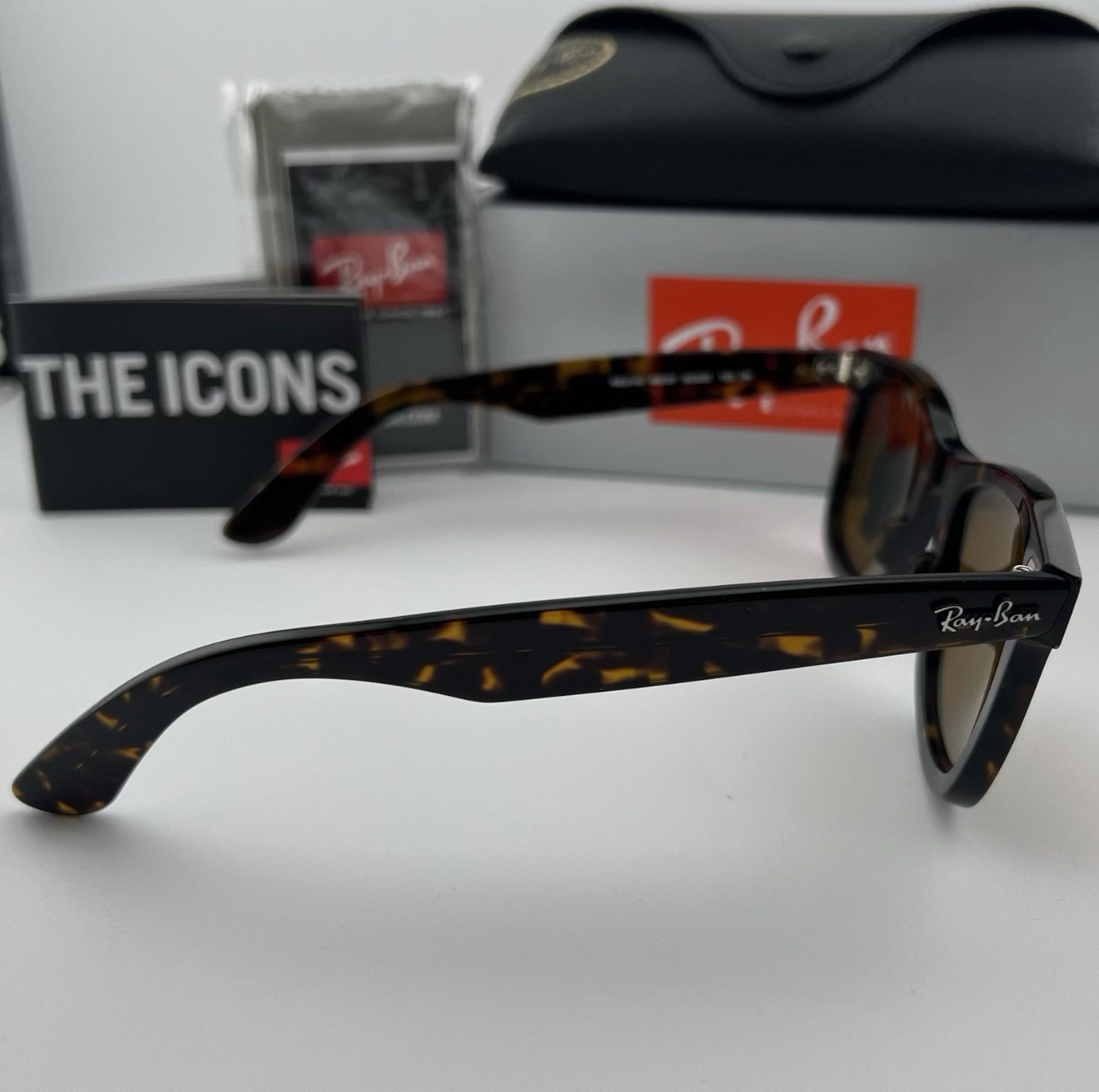 Ray-Ban RB2140 902/57 Original Wayfarer 50mm Sunglasses Brown Lens