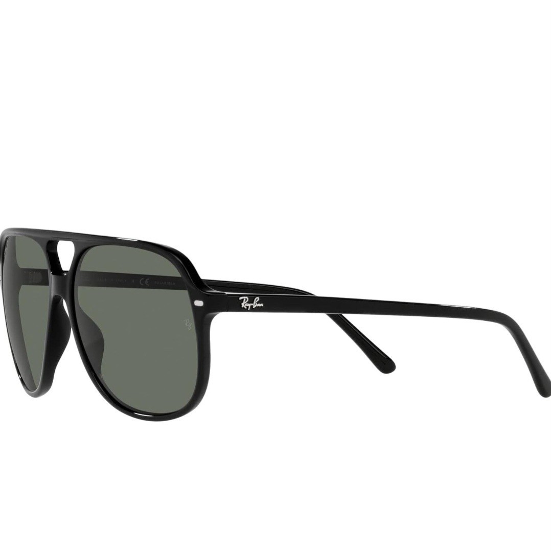 Polarized Sunglasses 2198 Black Frame Green 57mm