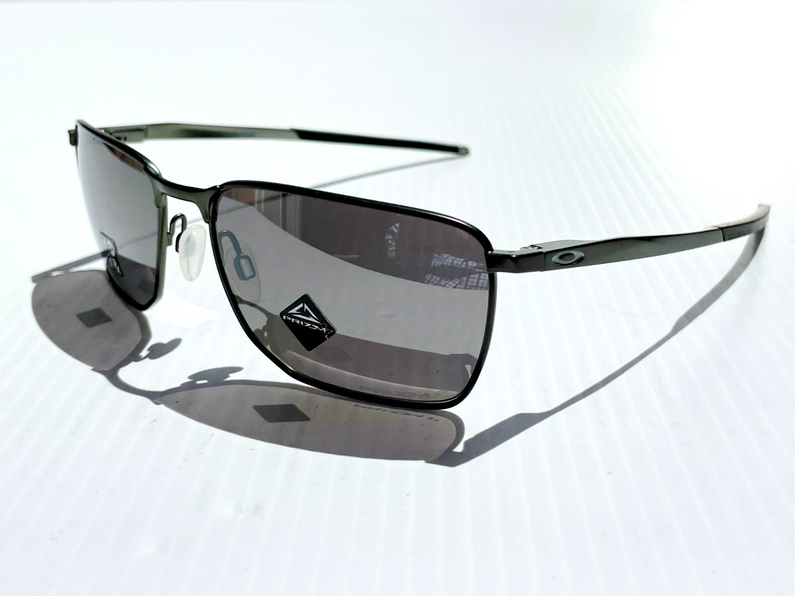NEW* Oakley EJECTOR Carbon Metal w POLARIZED PRIZM Black Sunglass 4142-03