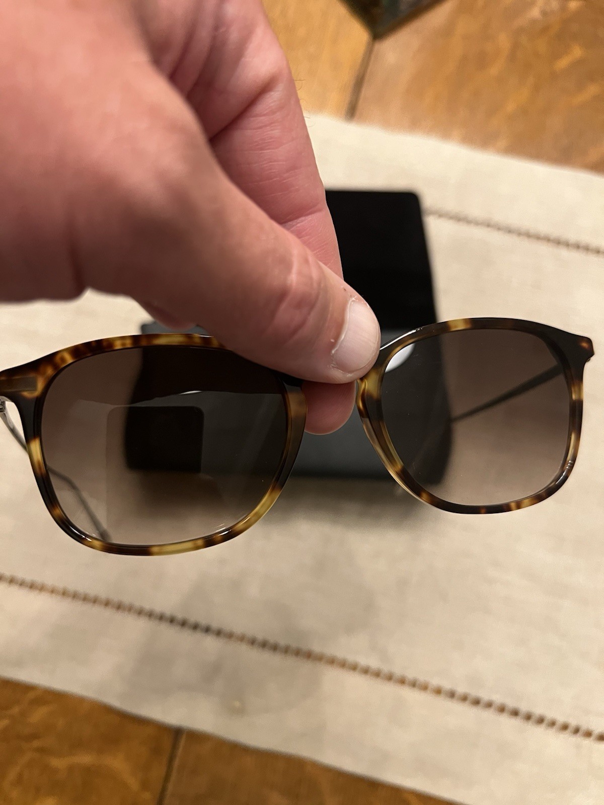 Salvatore Ferragamo Mens Sunglasses with Case Made In Italy