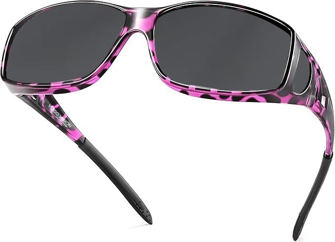 Yogo Vision Fit Over Wrap Sunglasses Polarized Lens Wear Over Eyeglasses 100% UV