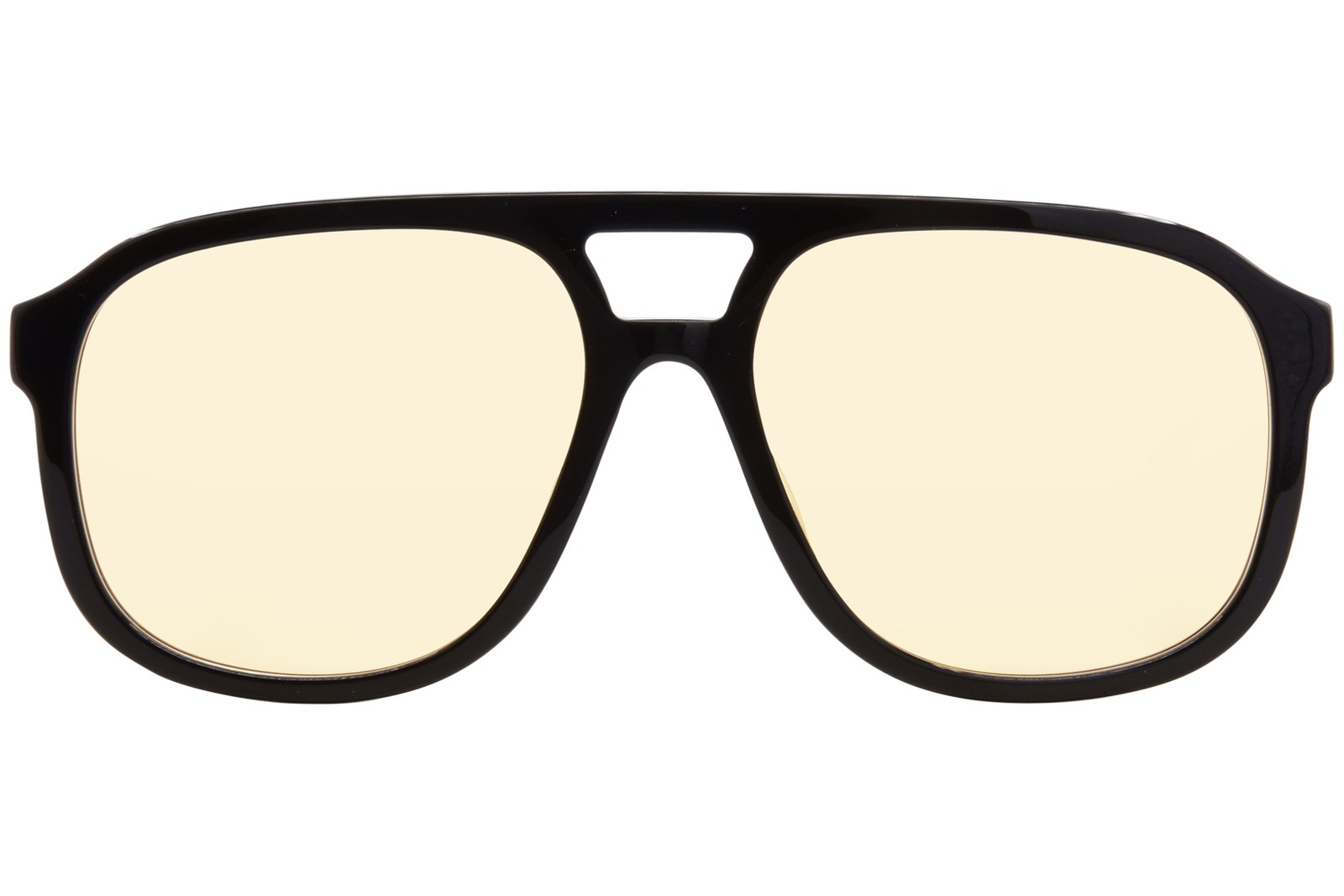 Gucci GG1188S 002 Sunglasses Black Custom Orange-Blue Flash Mirror Pilot 58mm