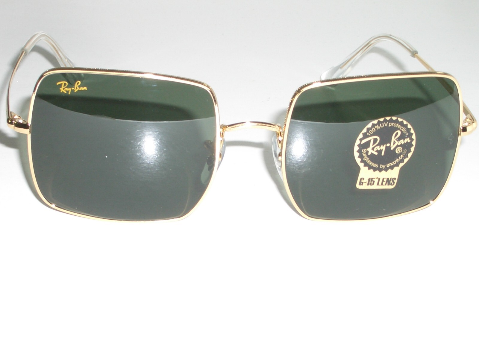 54[]19mm 145 RAY-BAN ITALY RB1971 G15 CRYSTAL GEP SQUARE SHAPED SUNGLASSES MINT