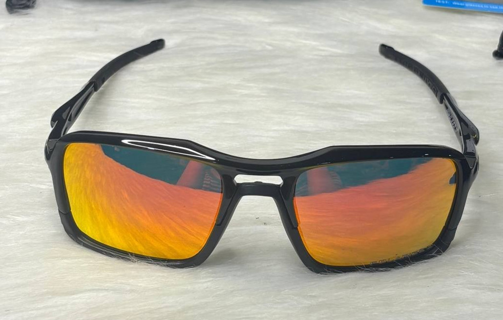 NWB Oakley Triggerman Sunglasses OO9314 Polished Black/Red Ruby Iridium Asian