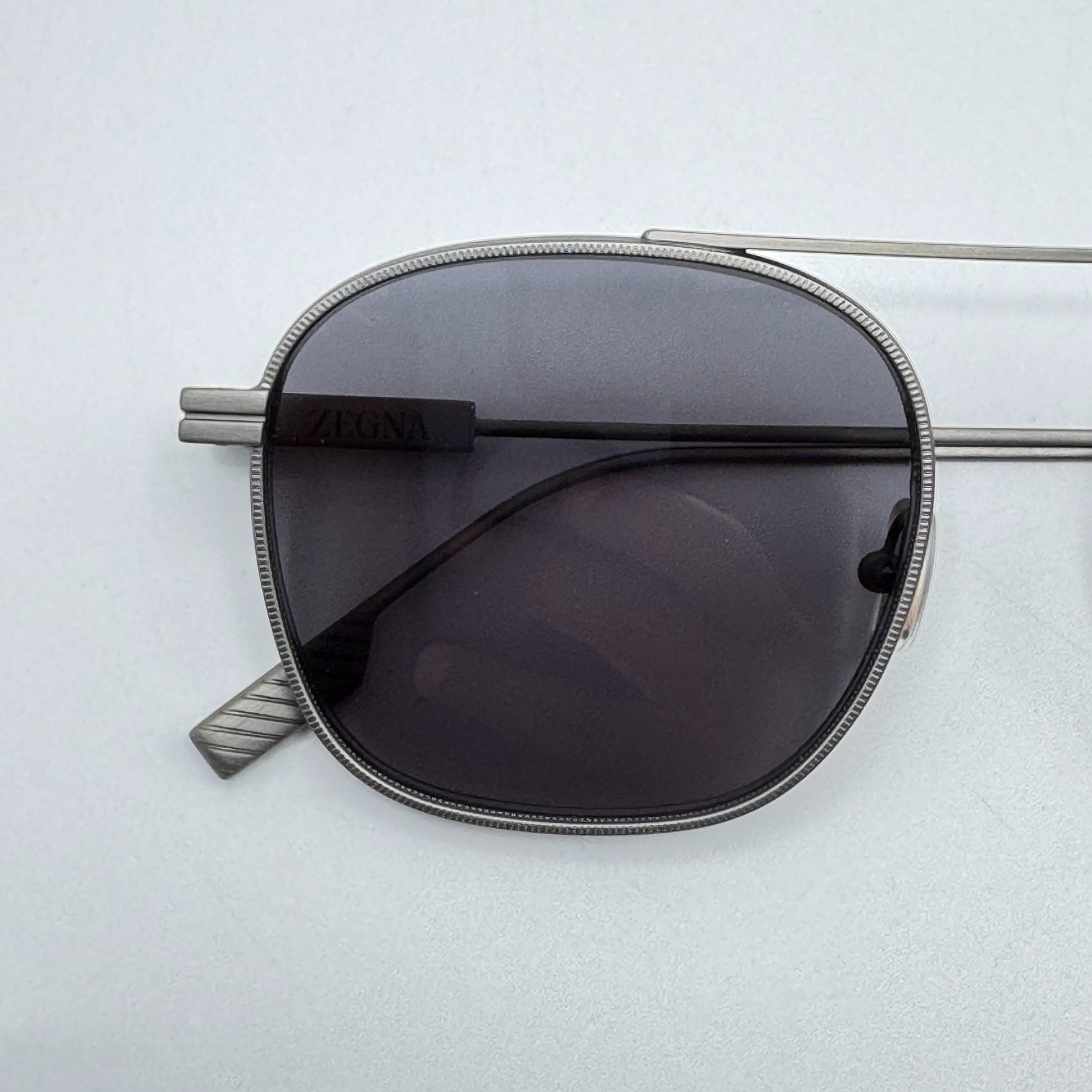 Ermenegildo Zegna Sunglasses EZ0290 09A Matte Gunmetal Frame Gray Lens 53-21-145