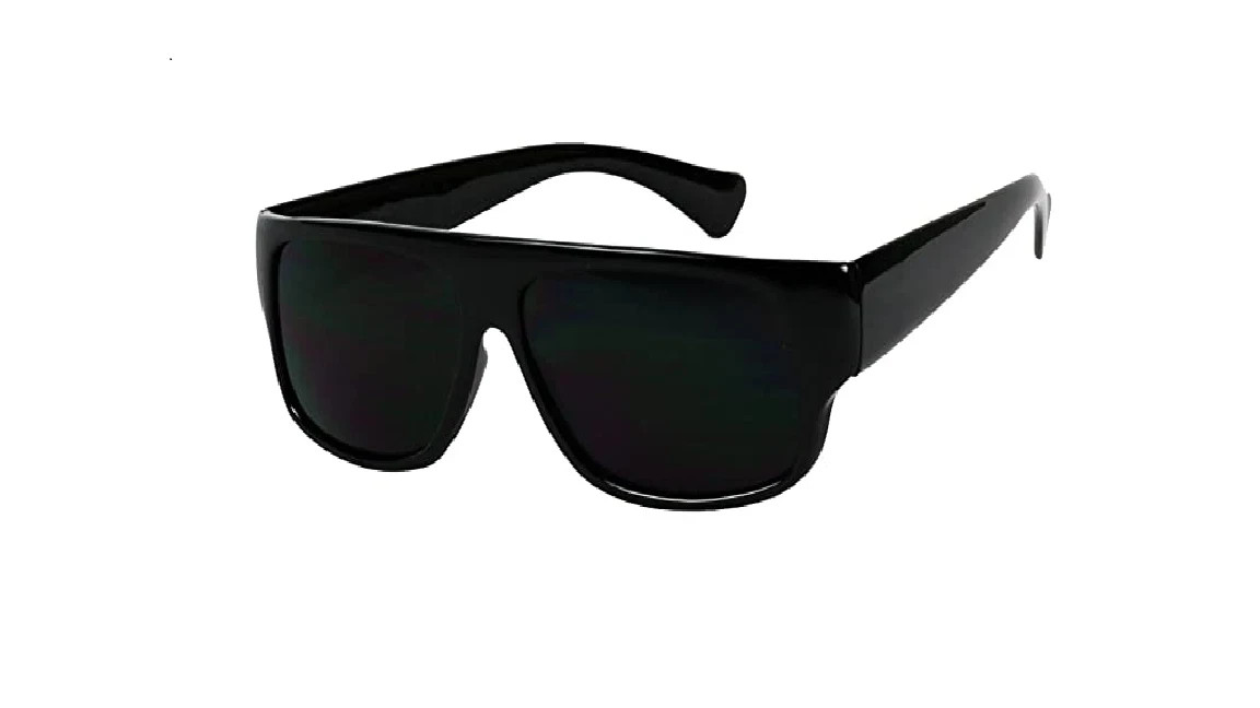 Basik Eyewear – OG Flat Top Eazy E Shades w/Super Dark Lens Gangster Sunglasses