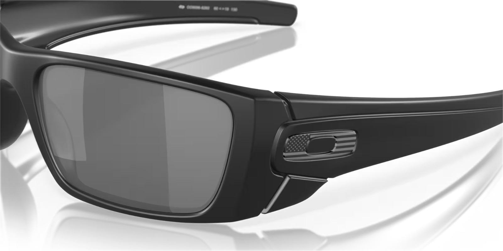 Oakley Sunglasses Fuel Cell SI Matte Black w/Black Iridium Steel Flag OO9096-82