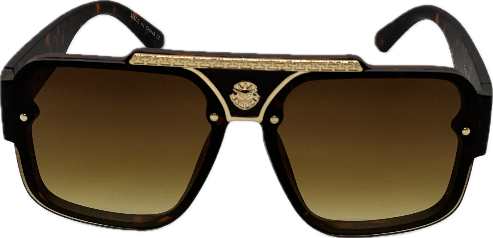 MEN SQUARE DESIGNER SHADES RETRO GOLD RAPPER CLASSIC RETRO LUXURY MODEL EYEWEAR