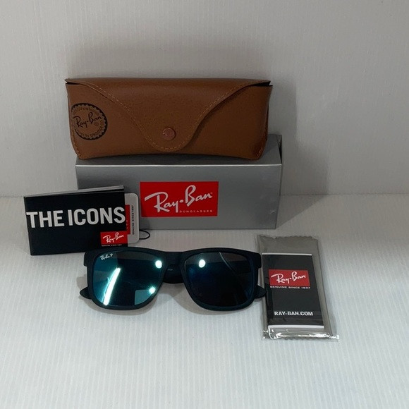 Ray Ban unisex polarized sunglasses RB 4165 Justin 622/55 made in Italy