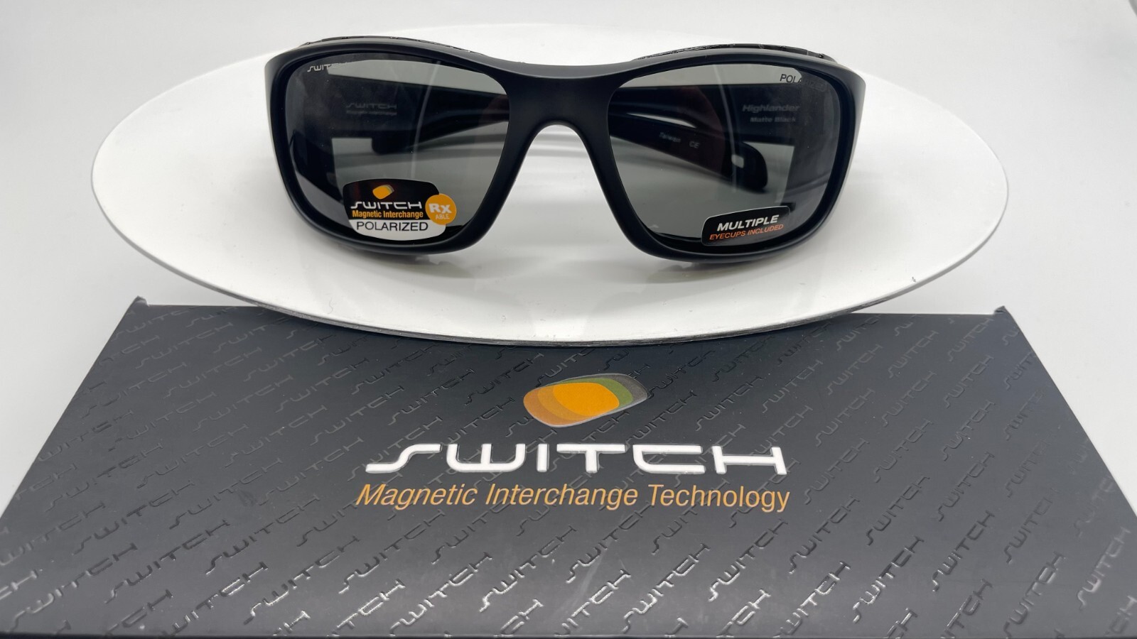 Switch Highlander Matte Black – Polarized Sunglasses – Magnetic Interchange Tech