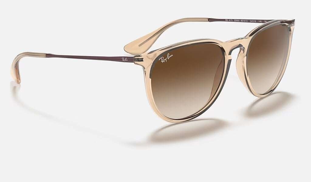 Ray-Ban RB4171 Erika Color Mix Transparent Brown/Brown Gradient 54 mm Sunglasses