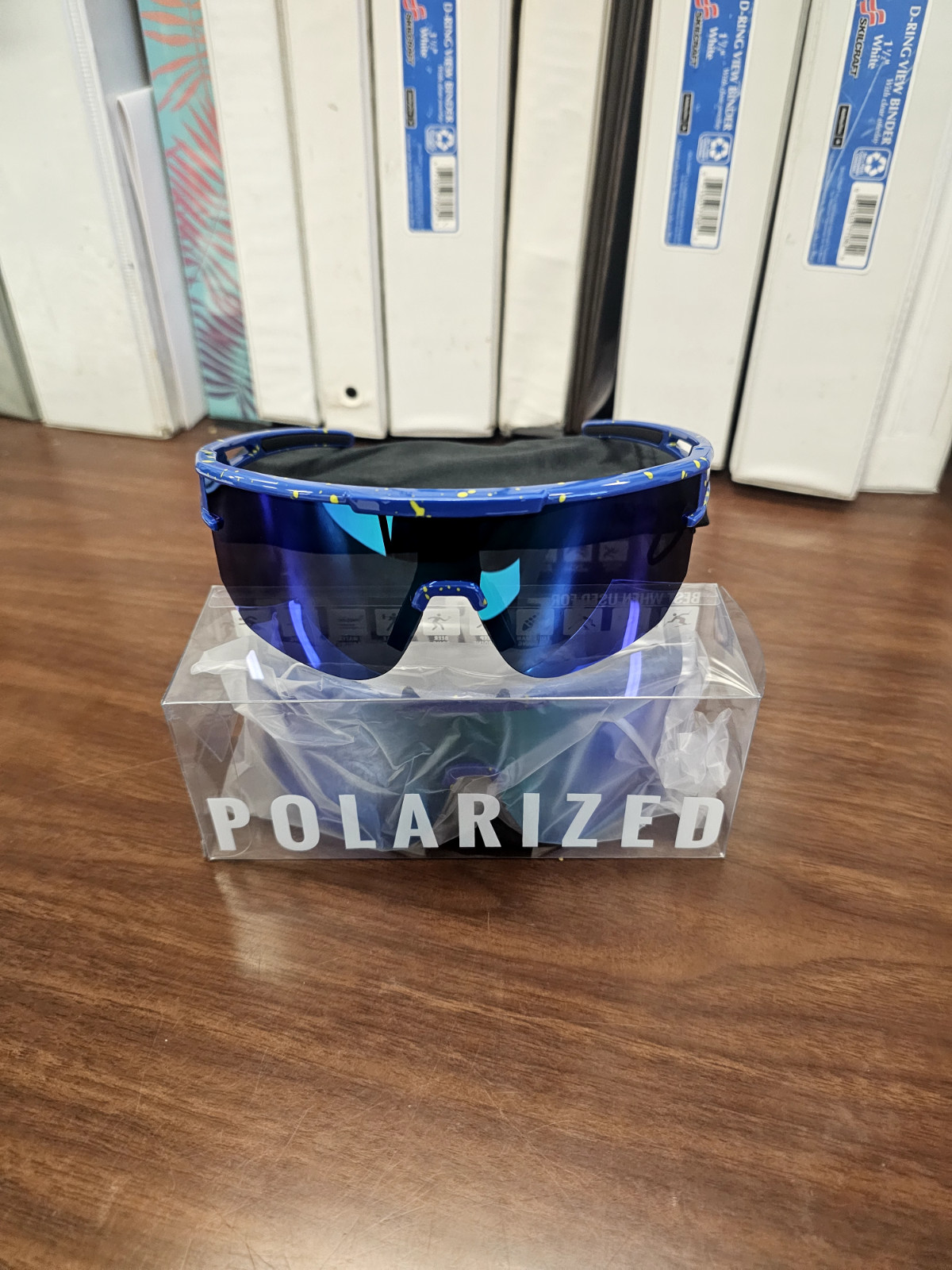 polarized sheilds sunglasses blue