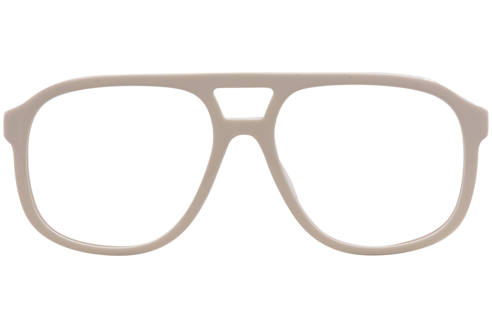 Gucci GG1188S 005 Sunglasses Ivory/Clear Pilot 58mm