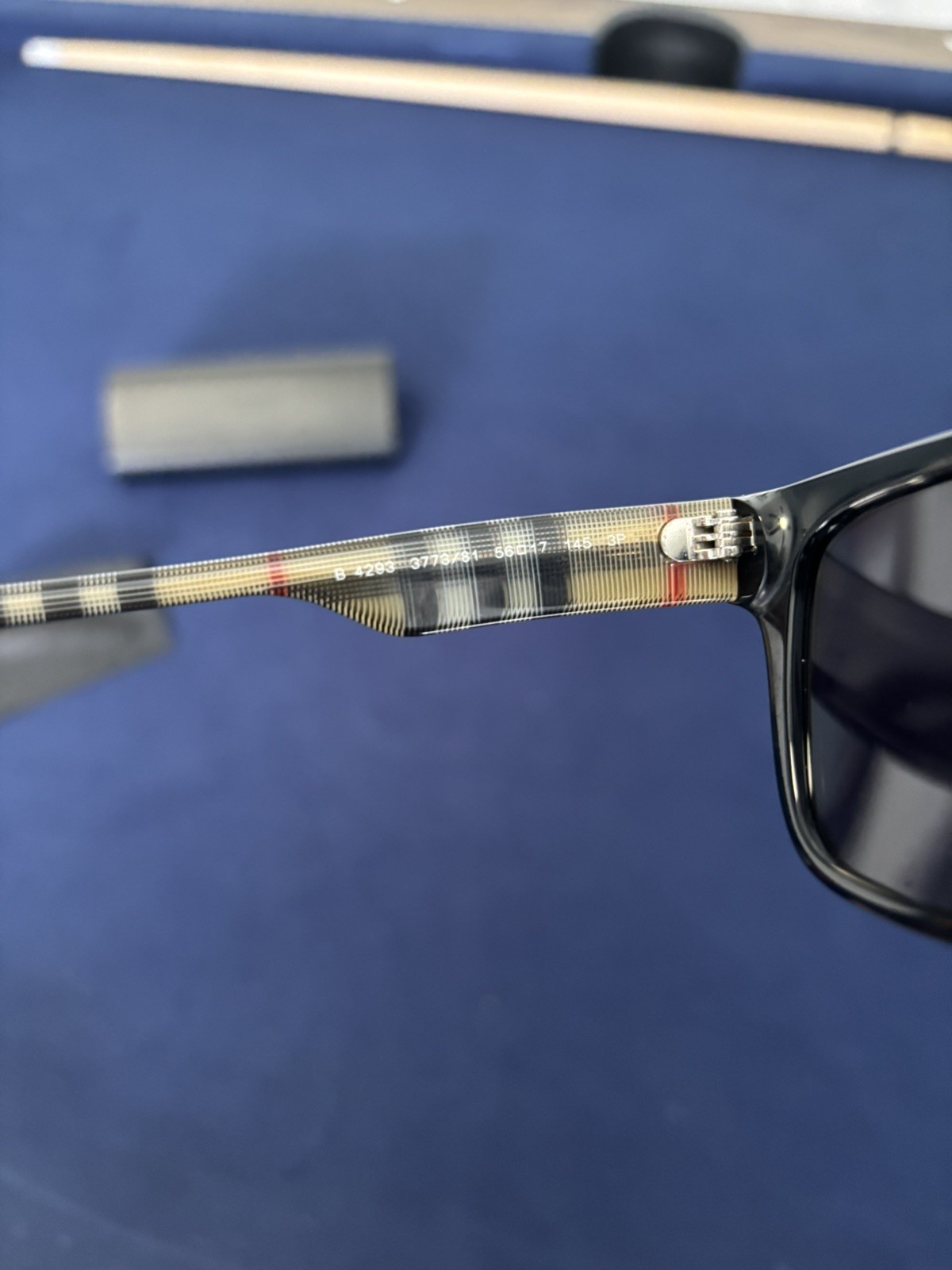 BURBERRY BE4293 377381 Black Grey Polarized Lens Unisex Sunglasses 56mm