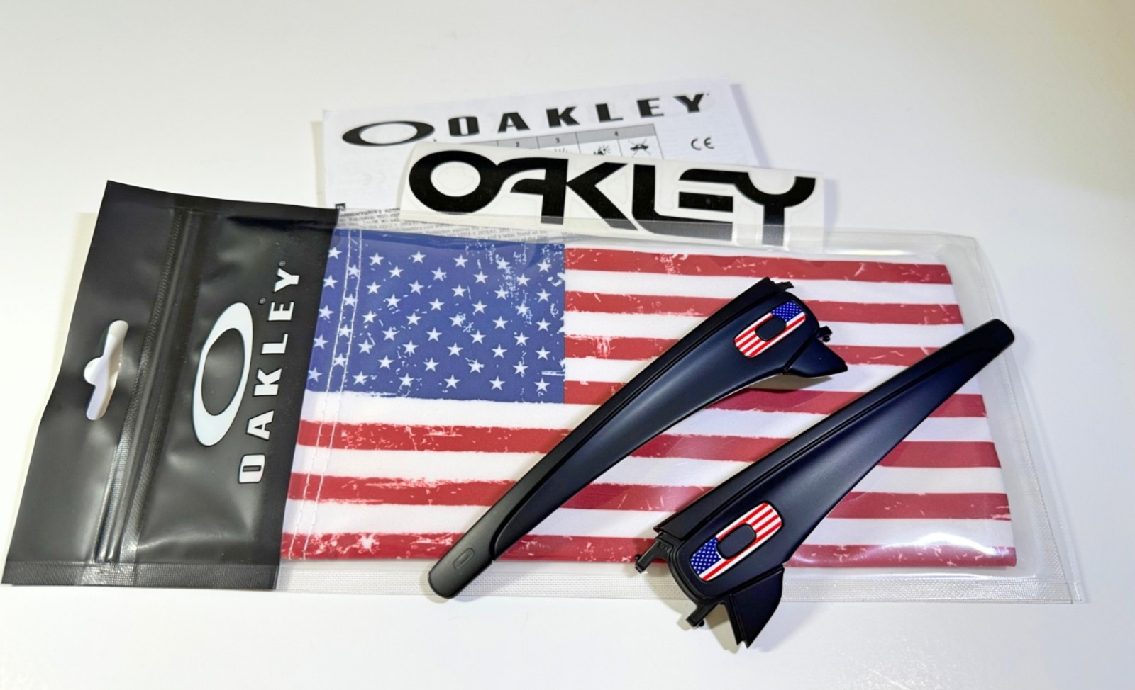 New Oakley Fuel Cell OO9096 • USA Stems w Flag Icons & USA Microbag + Decal