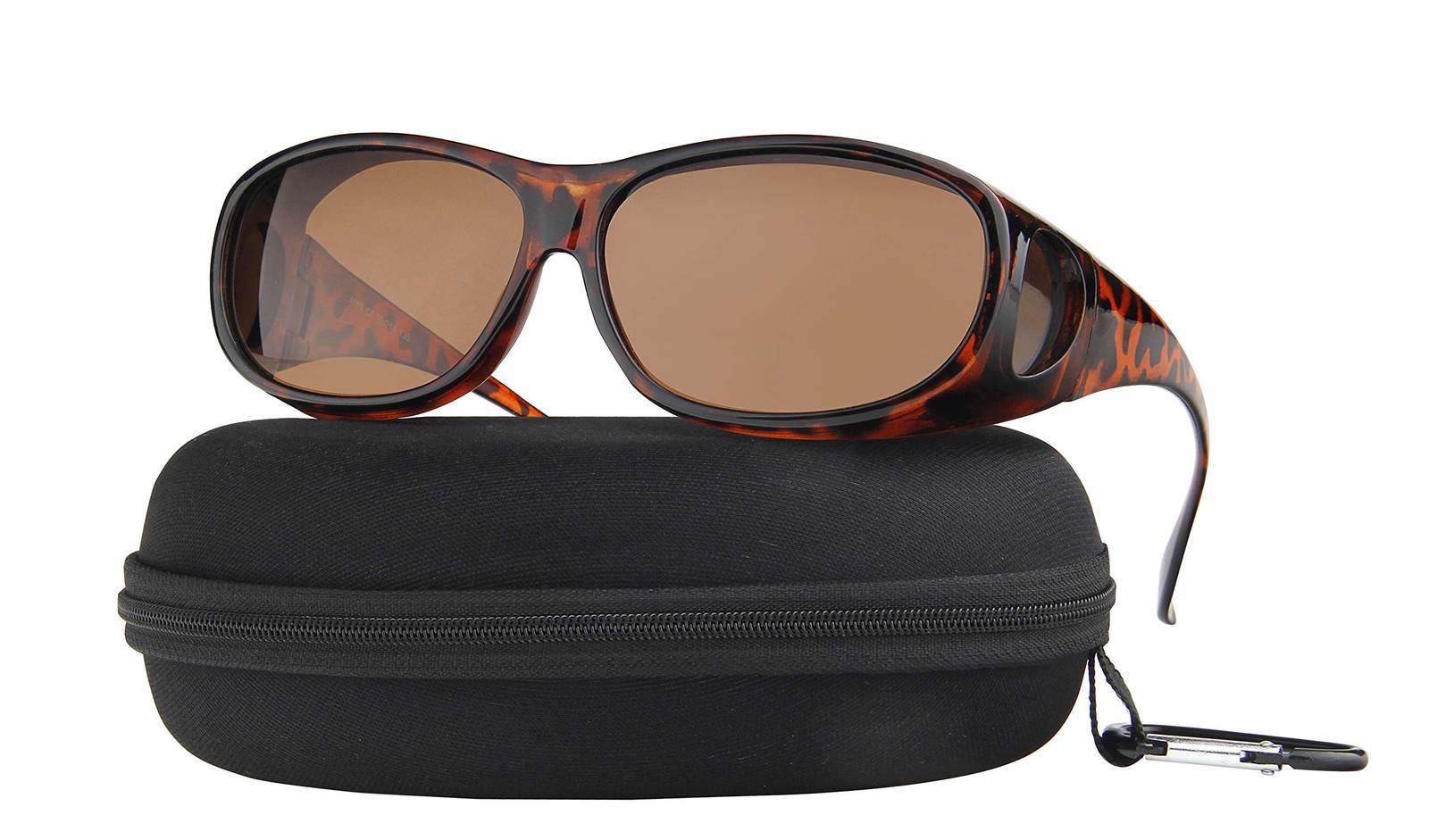 Fit Over Sunglasses Polarized Lens Case Included Wear Over Prescription