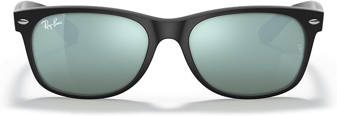 Ray-Ban RB2132 622/30 55 New Wayfarer Flash Silver Square Sunglasses