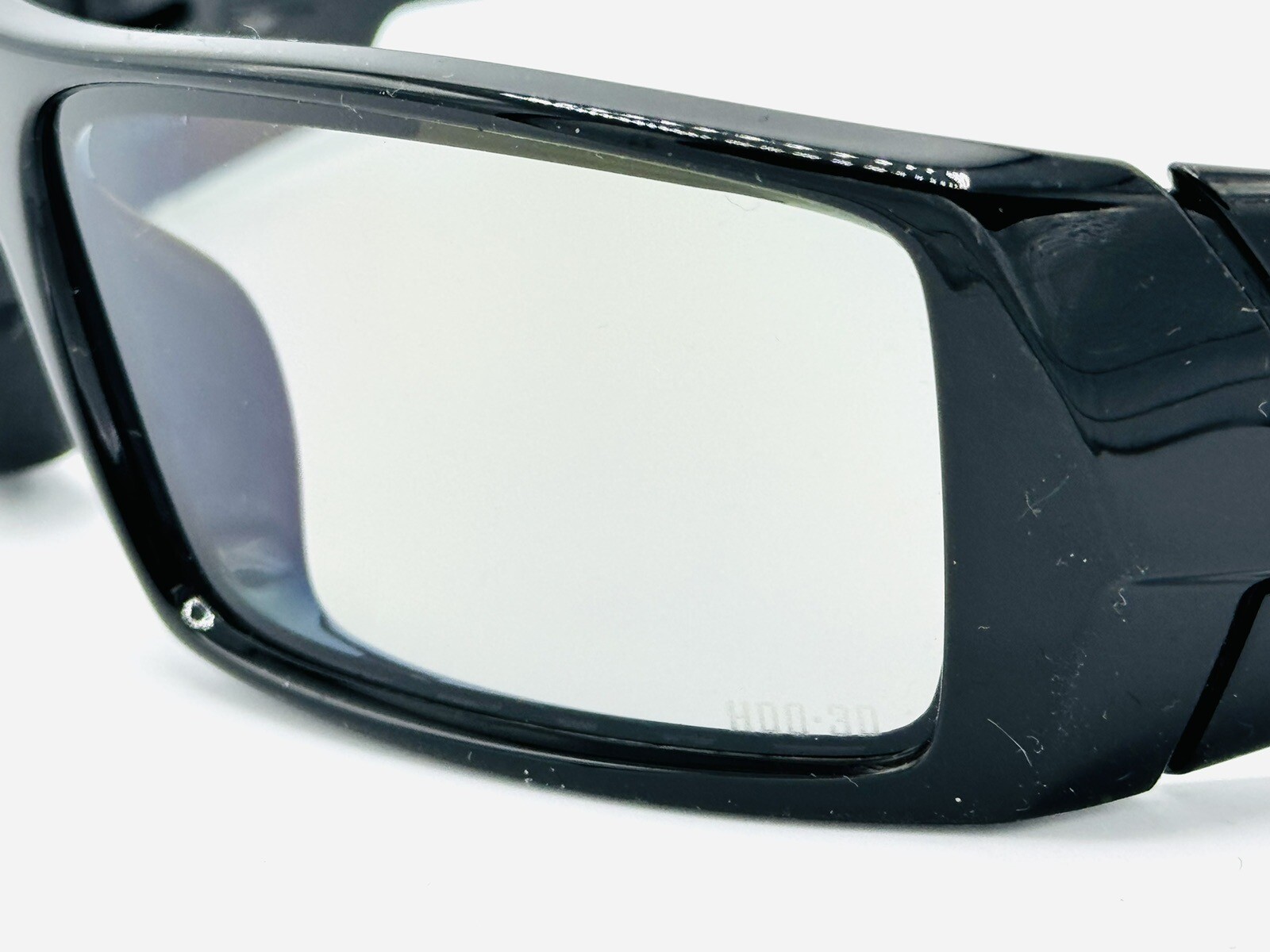 NEW OAKLEY GASCAN SUNGLASSES 3X- W/ HDO – 3D LENS POLISHED BLACK FRAME BLACK