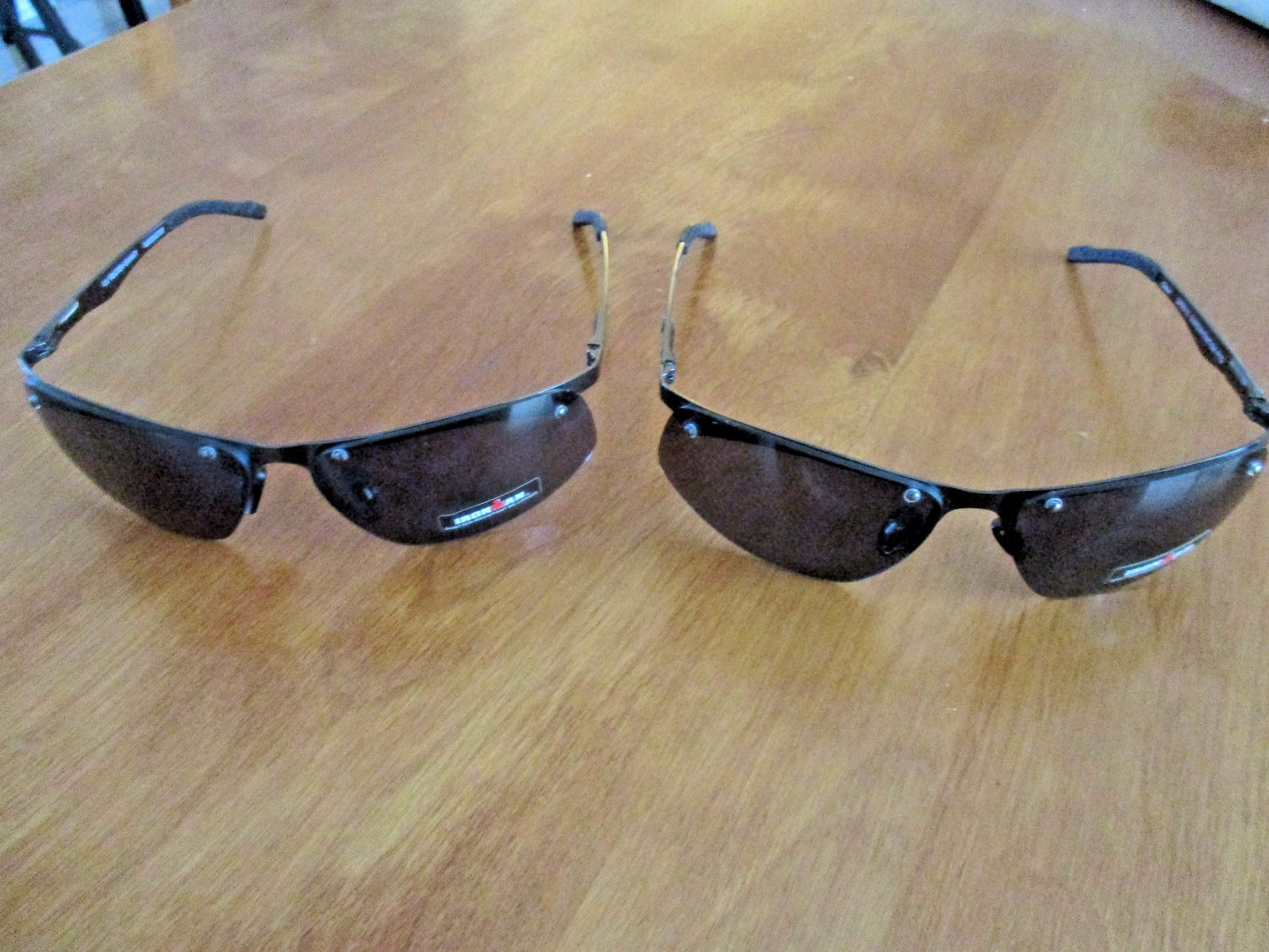 2 PAIR FOSTER GRANT IRONMAN UNISEX SUNGLASSES PC LENSES minor blems