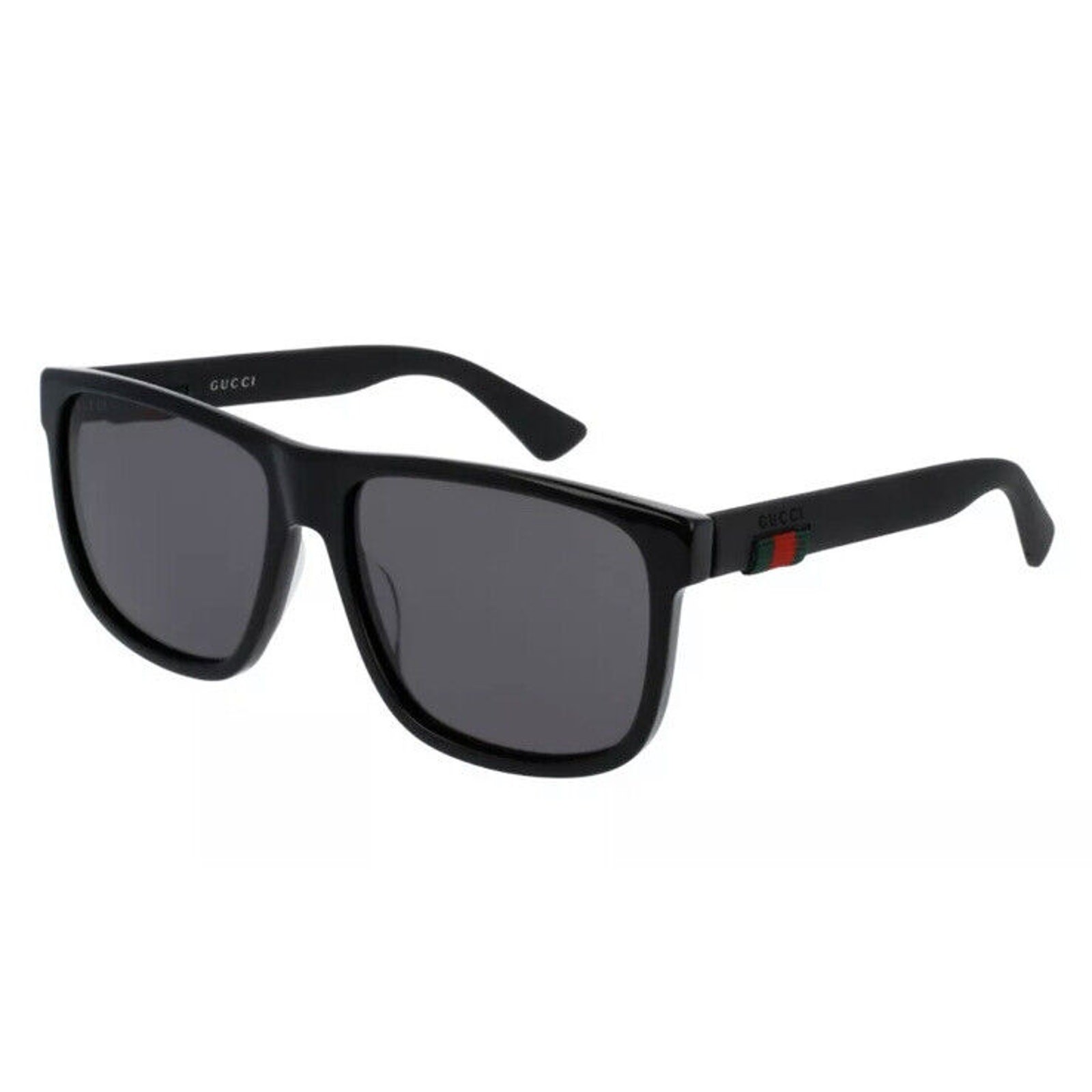 GUCCI Urban GG0010S 0010 001 BLACK GREY Lens 58mm Large Men Sunglasses AUTHENTIC