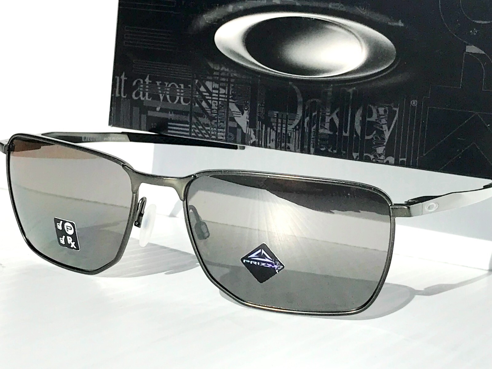 NEW* Oakley EJECTOR Carbon Metal w POLARIZED PRIZM Black Sunglass 4142-03