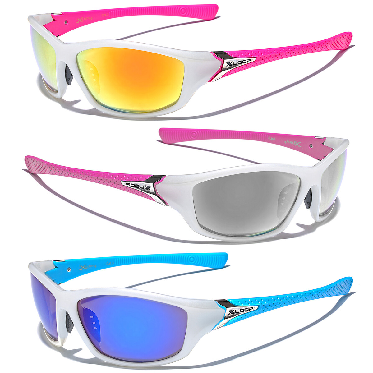 Wrap Around Cycling Running Tennis Glasses Sports Sunglasses for Women Men
