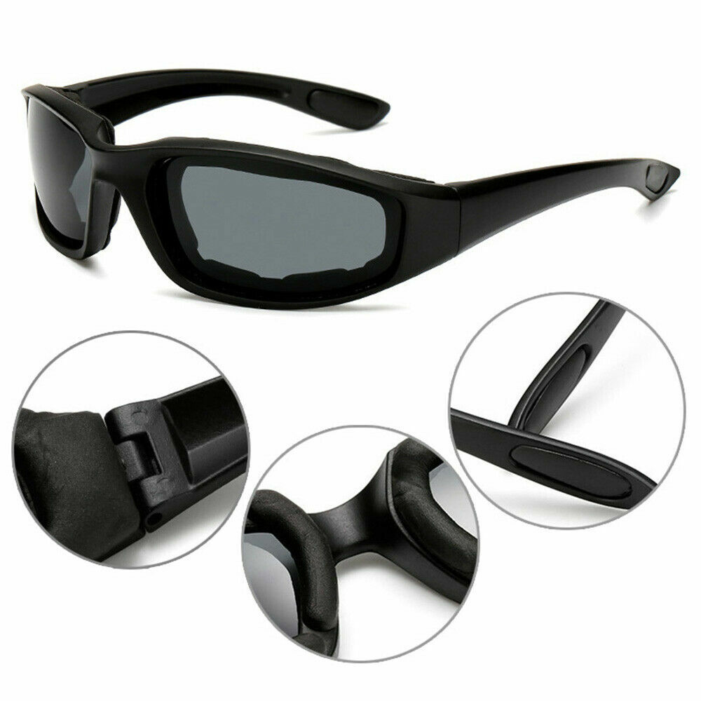 Motorcycle Sunglasses Bike Riding Glasses Clear Lens Wind Resistant Anti Fog Len