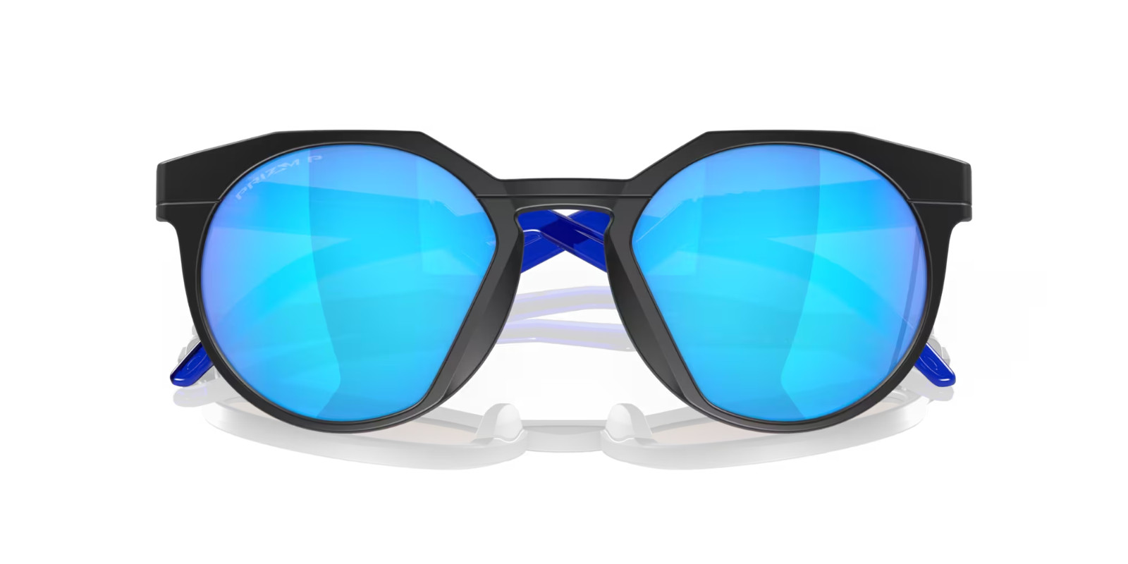 Oakley POLARIZED Sunglasses HSTN OO9242-0452 Black Frame Blue Prizm Sapphire