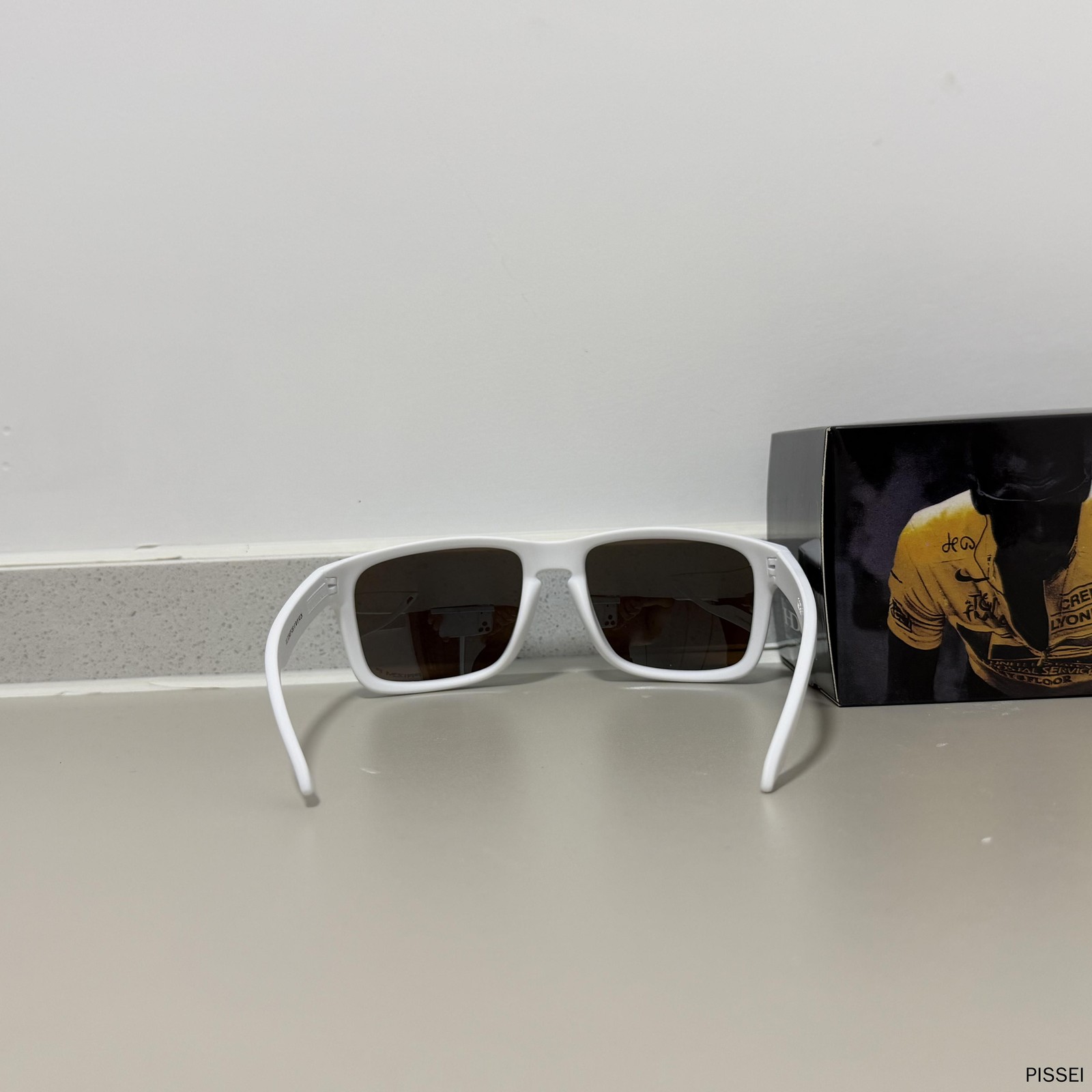 Oakley HOLBROOK XXL 9487 White frame sunglasses with ice blue polarized IN BOX