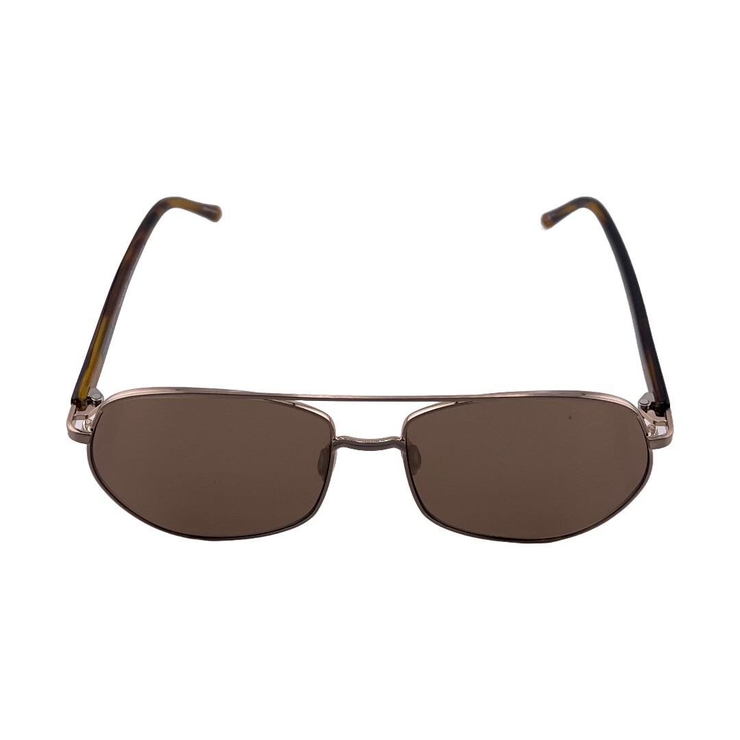 PARADIGM NEWMAN Gold Aviator Sunglasses 57mm 16mm 145mm