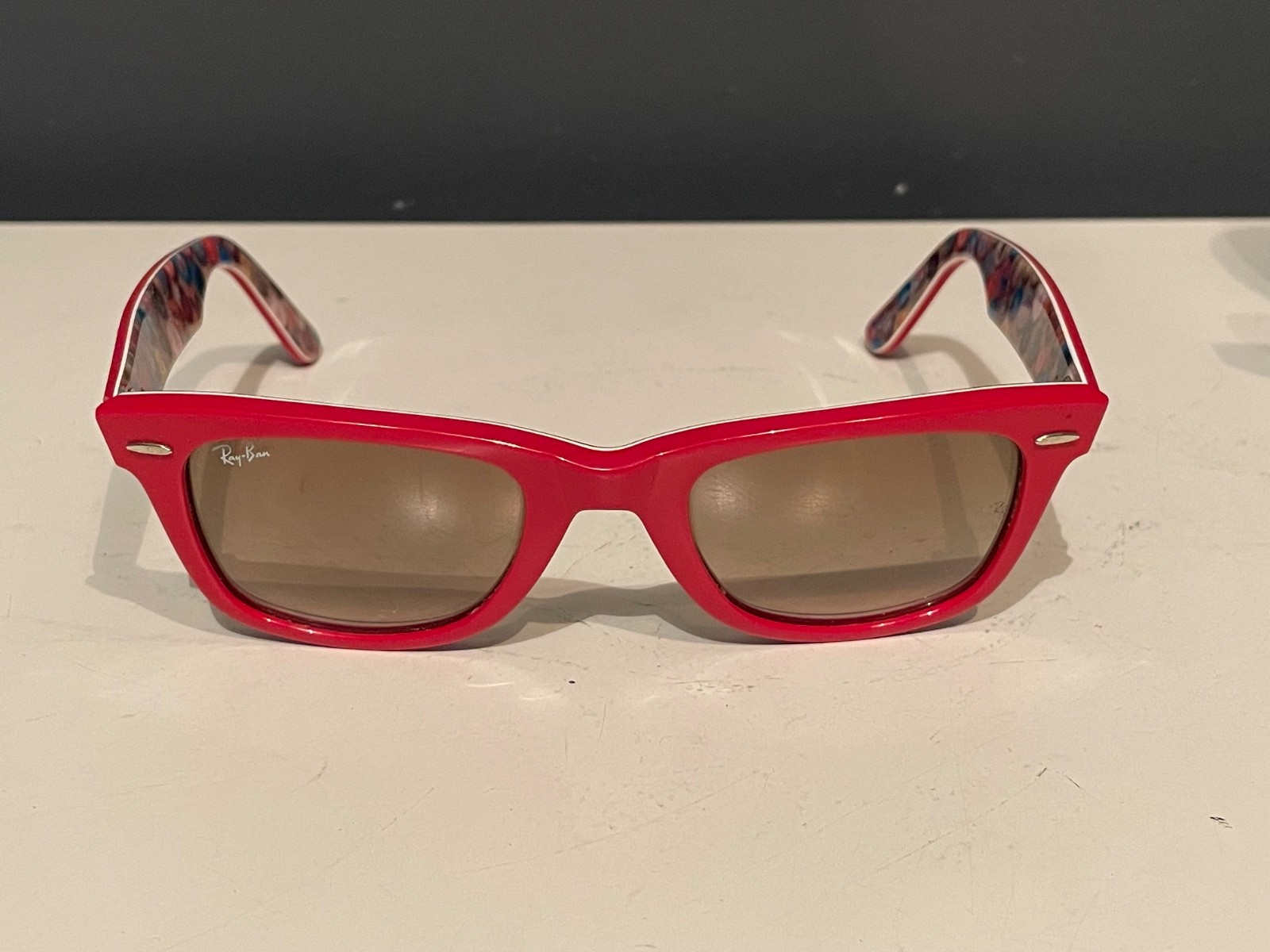 Ray-Ban Wayfarer RB2140 Special Series #4 Sunglasses Italy w/ Case Rare